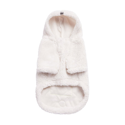 Cozy Sherpa Hoodie in White