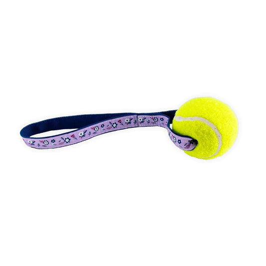Purple Floral - Tennis Ball Toss Toy
